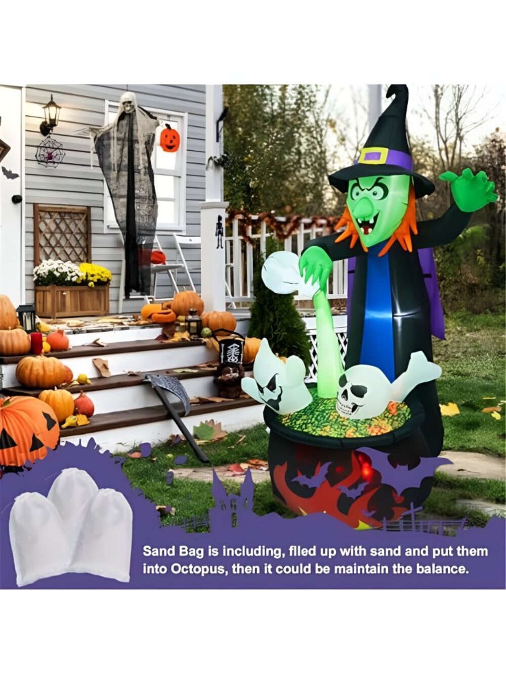 Halloween LED Decorations, Outdoor Inflatable - Picture 6 of 6